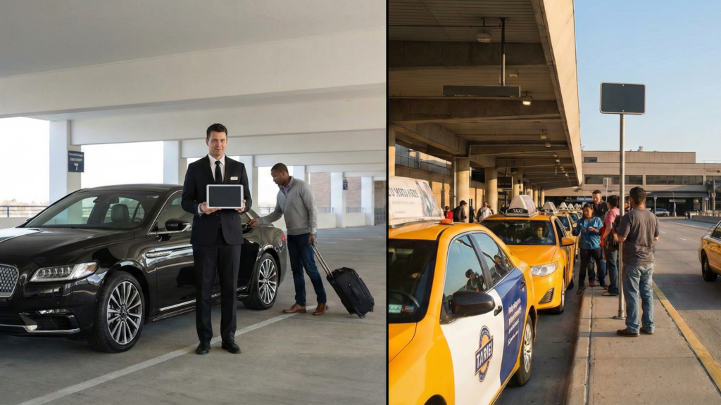 Detroit Airport Pickup Service vs. Taxi Stand: Which One Is More Convenient?